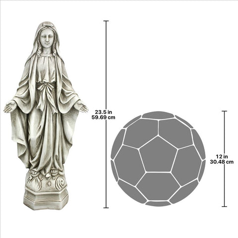 LARGE MADONNA OF NOTRE DAME STATUE