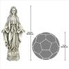 Image of LARGE MADONNA OF NOTRE DAME STATUE