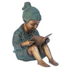 Image of Story Book Girl Bronze Statue