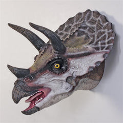 Triceratops Scaled Dinosaur Wall Trophy