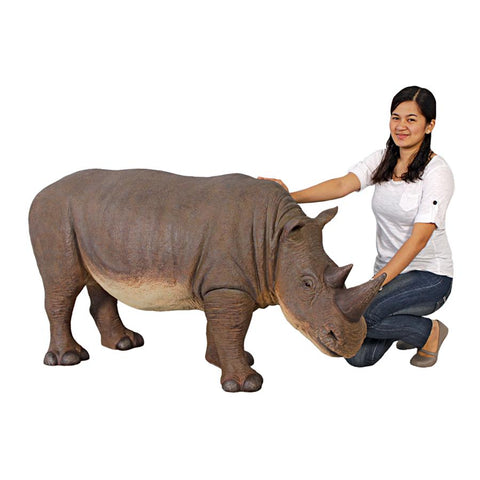 Grand Scale Rhinocerous Statue