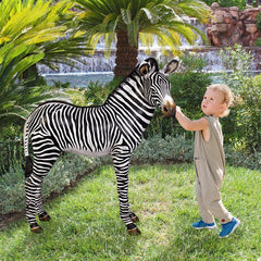 Grand Scale Zebra Foal Statue