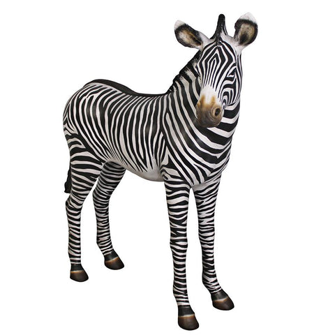 Grand Scale Zebra Foal Statue