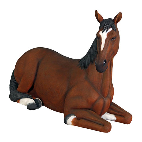 Resting Quarter Horse Statue