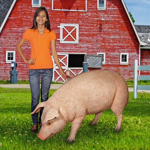 Divine Swine Life Size Farm Pig Statue