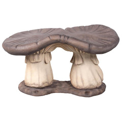 Mystic Mushroom Garden Bench