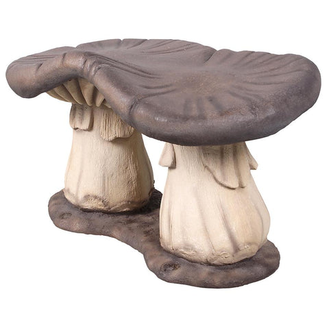 Mystic Mushroom Garden Bench