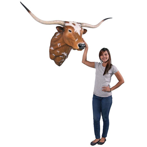Texas Long Horn Bull Wall Trophy