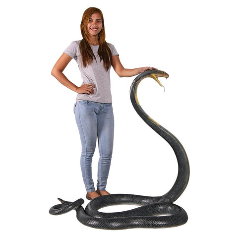 King Cobra Life Size Snake Statue