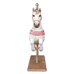 Carousel Horse White & Pink