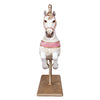 Image of Carousel Horse White & Pink