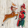 Image of Santas Red Nosed Reindeer Wall Sculpture