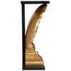 Image of Black And Gold Gilt Shell Console Table