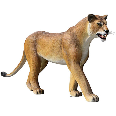 Walking Lioness Statue