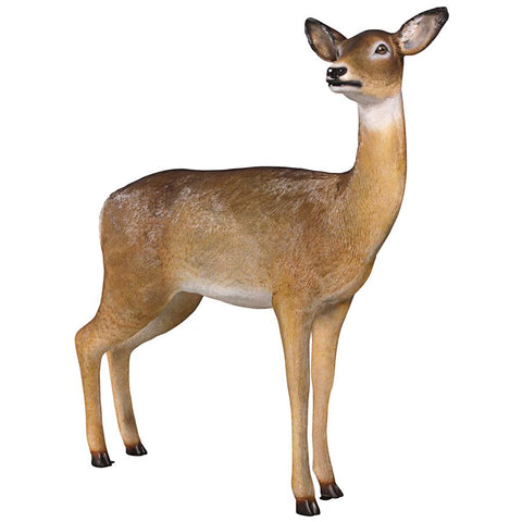 Doe White Tail Deer Statue
