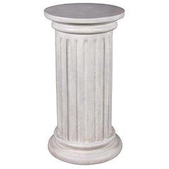 Roman Doric Column Classical Fluted Plinth: Large