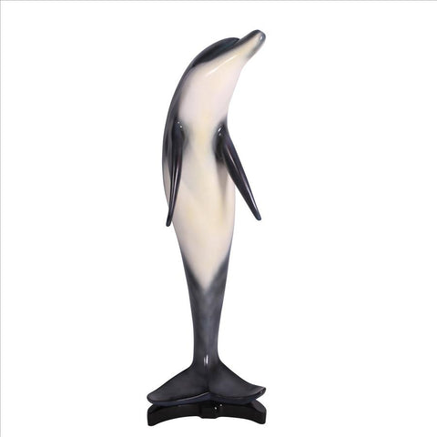 Large Leaping Sea Dolphin Statue