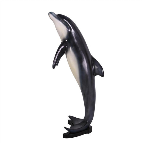Large Leaping Sea Dolphin Statue