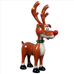 Jolly Holly Reindeer Statue