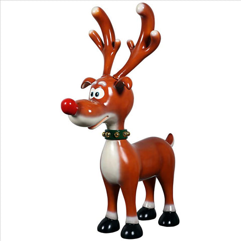 Jolly Holly Reindeer Statue