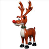 Image of Jolly Holly Reindeer Statue