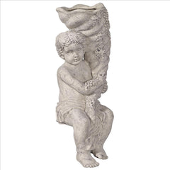 Baby Zeus With Horn Of Plenty Statue