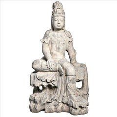 Resting Guan Yin Garden Statue