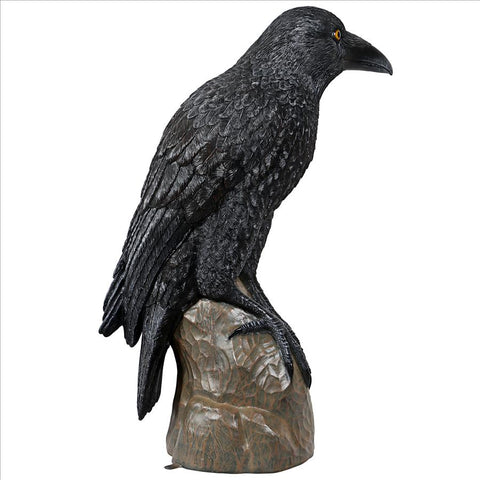 Giant Gothic Raven Statue