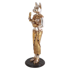 Standing Bastet W/ Ankh Statue