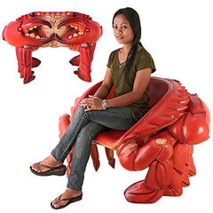 Spice Islands King Crab Chair Red Finish