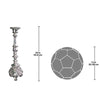 Image of Grande Scroll Footed Candlestick