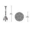 Image of Medium Scroll Footed Candlestick