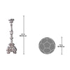 Image of Large Scroll Footed Candlestick