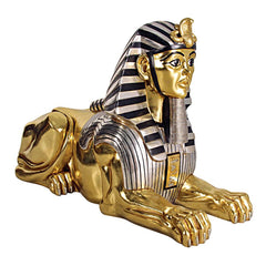 Grand Gilded Egyptian Sphinx