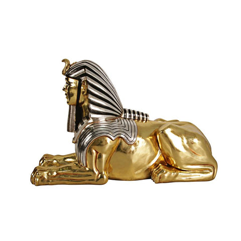 Grand Gilded Egyptian Sphinx