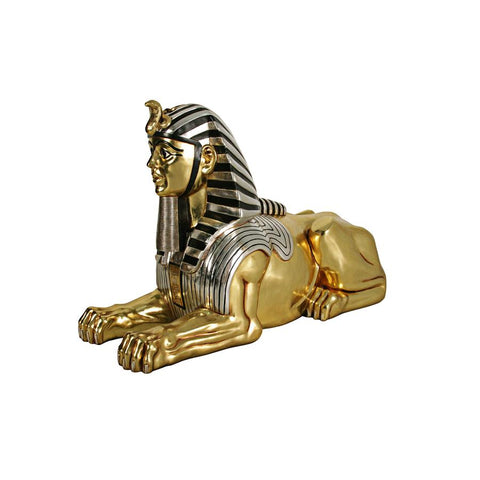 Grand Gilded Egyptian Sphinx