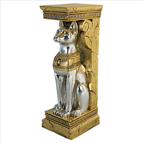 Egyptian Cat Goddess Bastet Pedestal