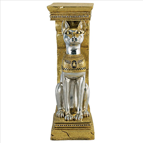 Egyptian Cat Goddess Bastet Pedestal