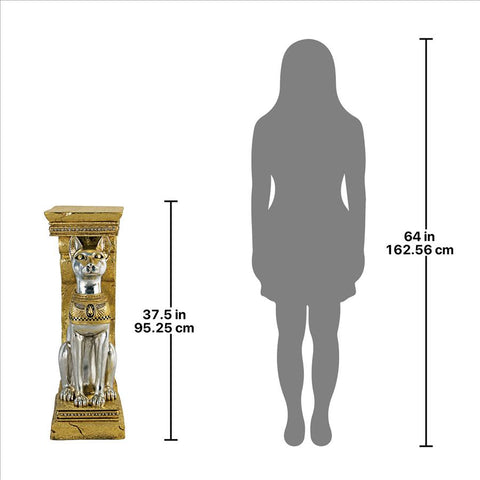 Egyptian Cat Goddess Bastet Pedestal