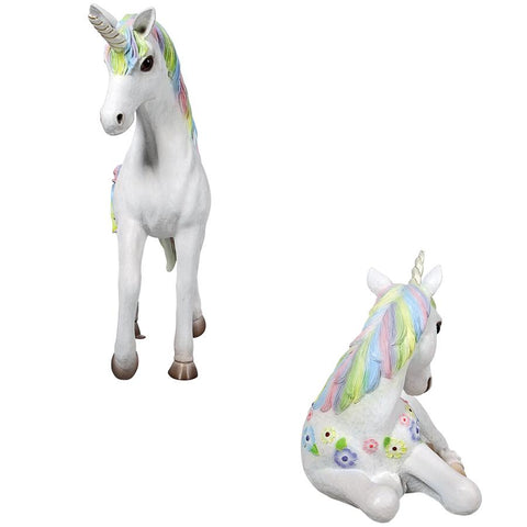 S/2 Magical Mystical Unicorn Statues