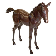 Standing Foal Bronze Statue