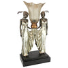 Image of Art Deco Peacock Maidens Lamp