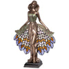 Image of Peacock Priestess Stained Glass Lamp