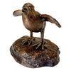 Image of Single Baby Quail Chick Bronze Statue