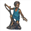 Image of Catch & Release Boy With Frog Bronze