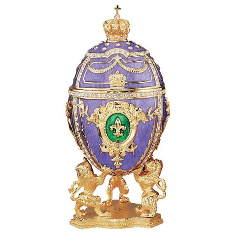 Royal Fleur De Lis Faberge Egg