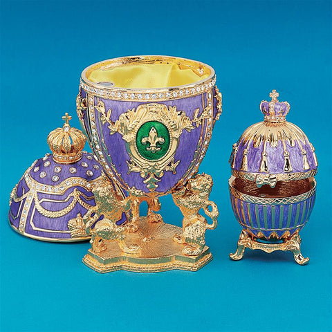 S/2 Faberge Style Eggs