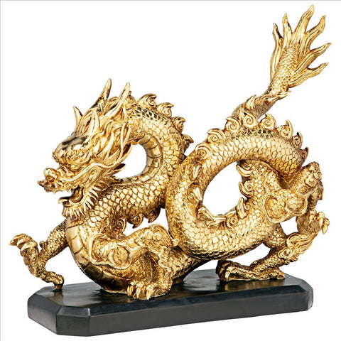 Emporer'S Golden Dragon Statue