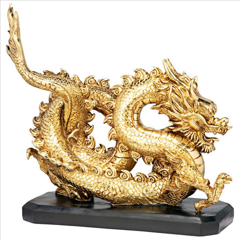 Emporer'S Golden Dragon Statue