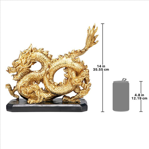 Emporer'S Golden Dragon Statue